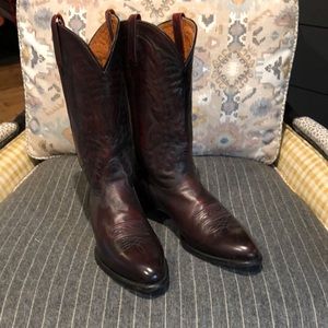 Nocona men’s boots beautiful black cherry color